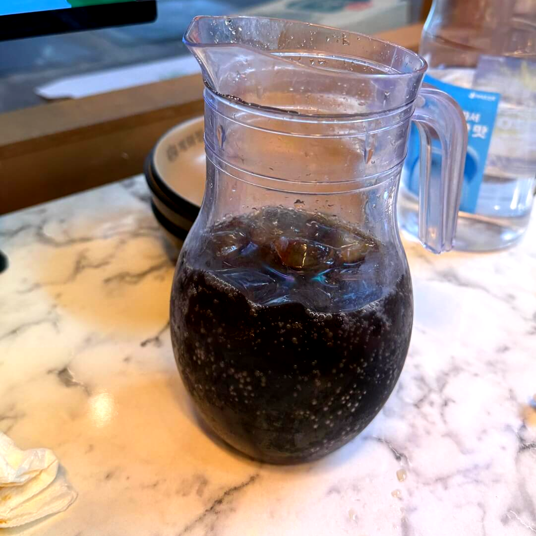 모란 계화정 탄산 무한리필 콜라 병