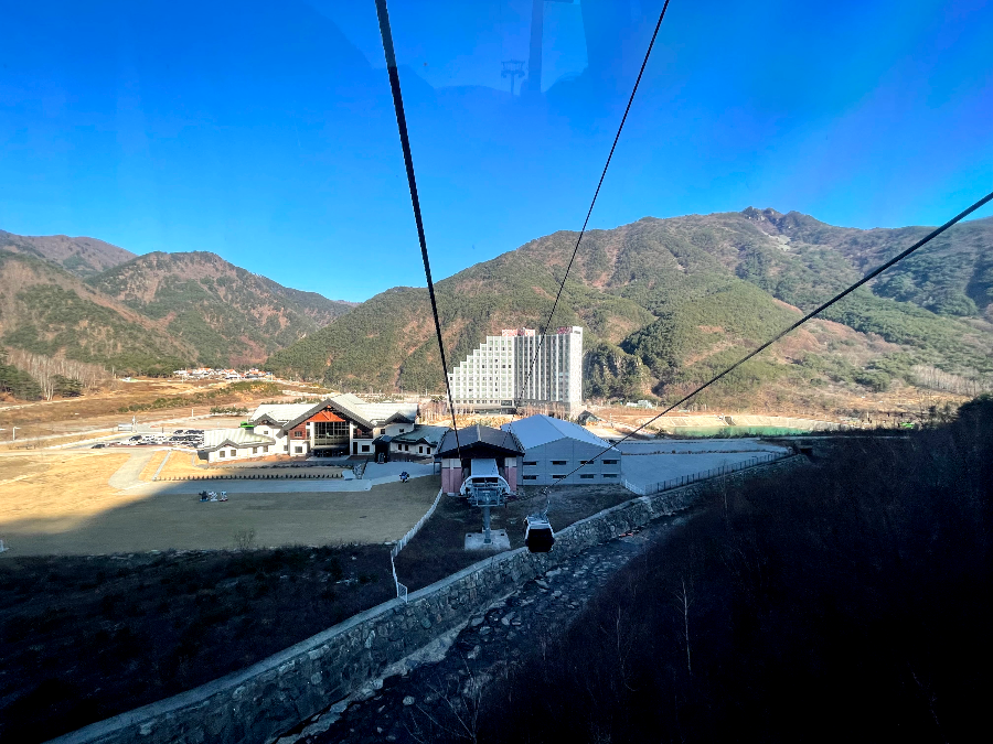 가리왕산 케이블카 체험여행안내 : 숙암역 탑승