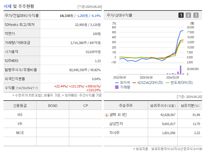 와이씨_기업개요