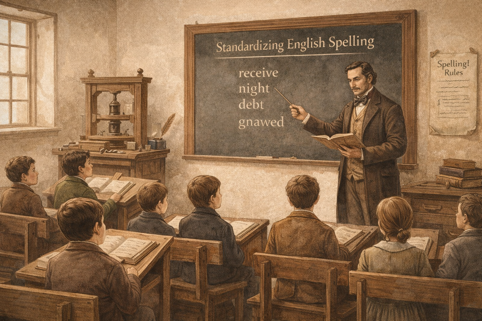 19세기 교실에서의 철자 교육