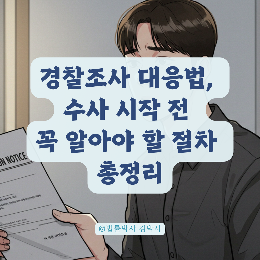 경찰수사국에 신고당했다면? 수사 진행 전 꼭 알아야 할 절차 총정리.