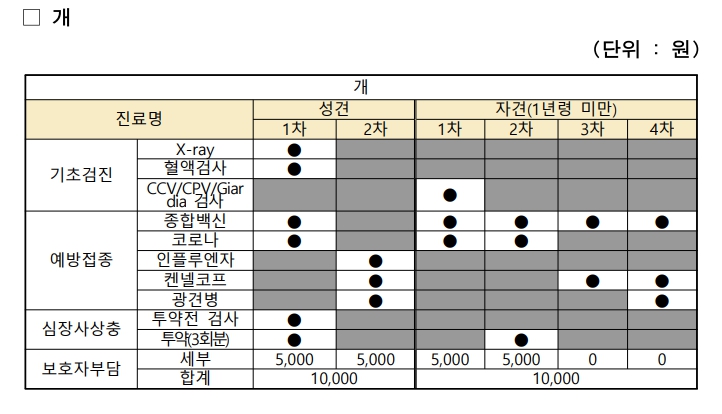 반려동물 지원비