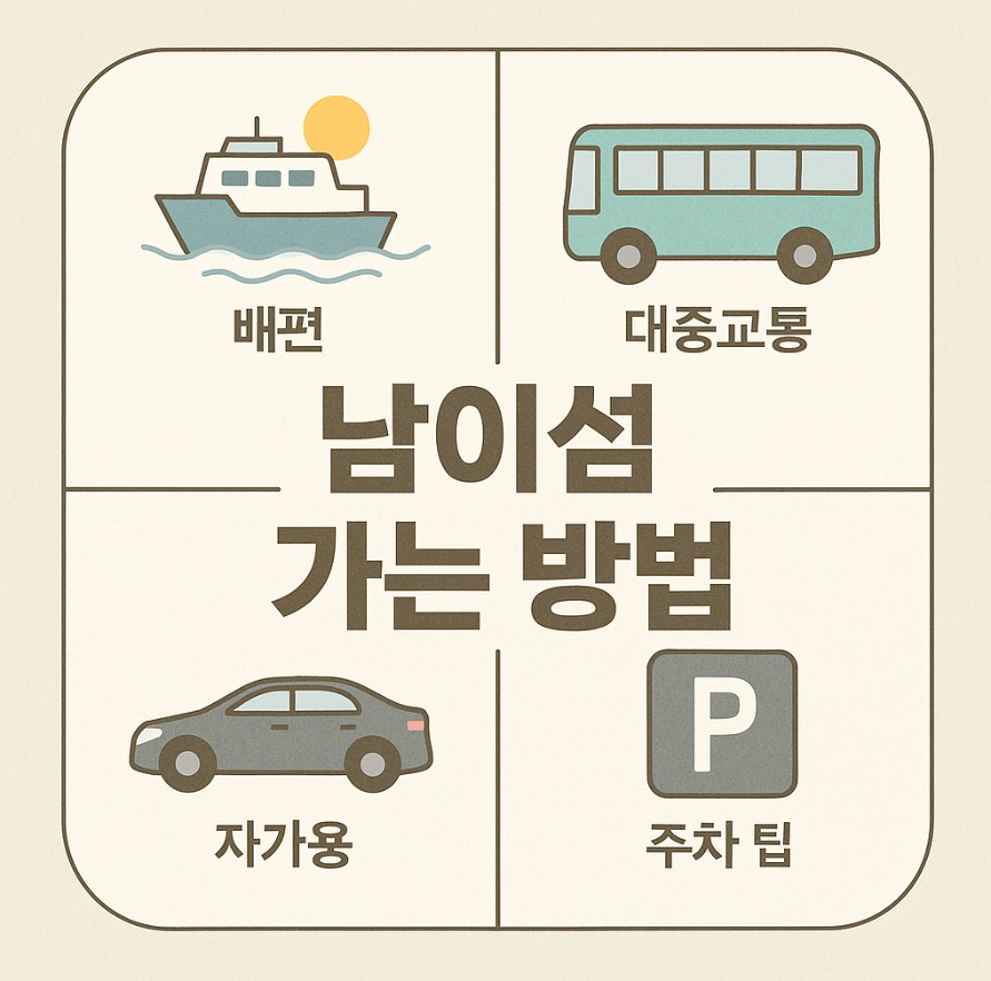 지하철 남이섬 가는 방법