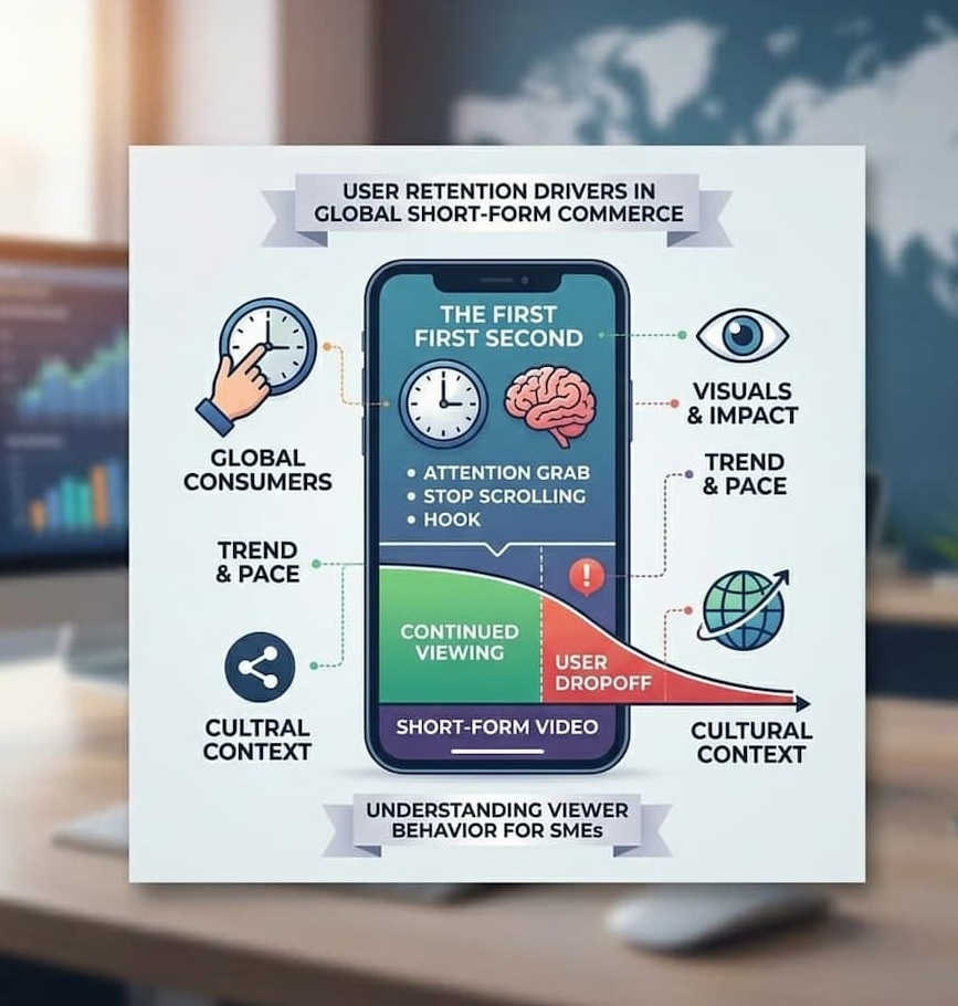 숏폼 영상 첫 장면이 중요한 이유: 해외 소비자의 시청 지속을 결정하는 핵심 요소 분석
