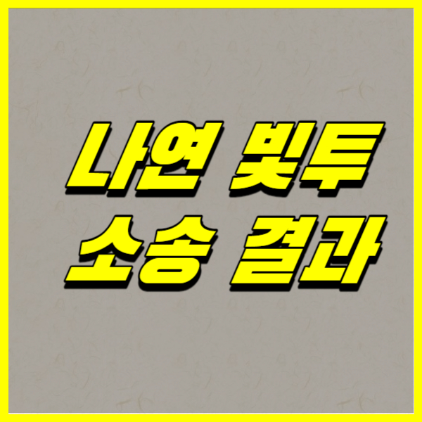 나연 빛투