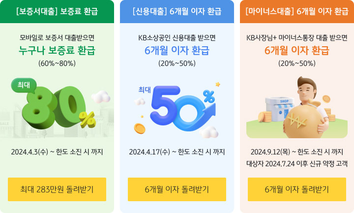 소상공인 신용대출 6개월 이자 환급