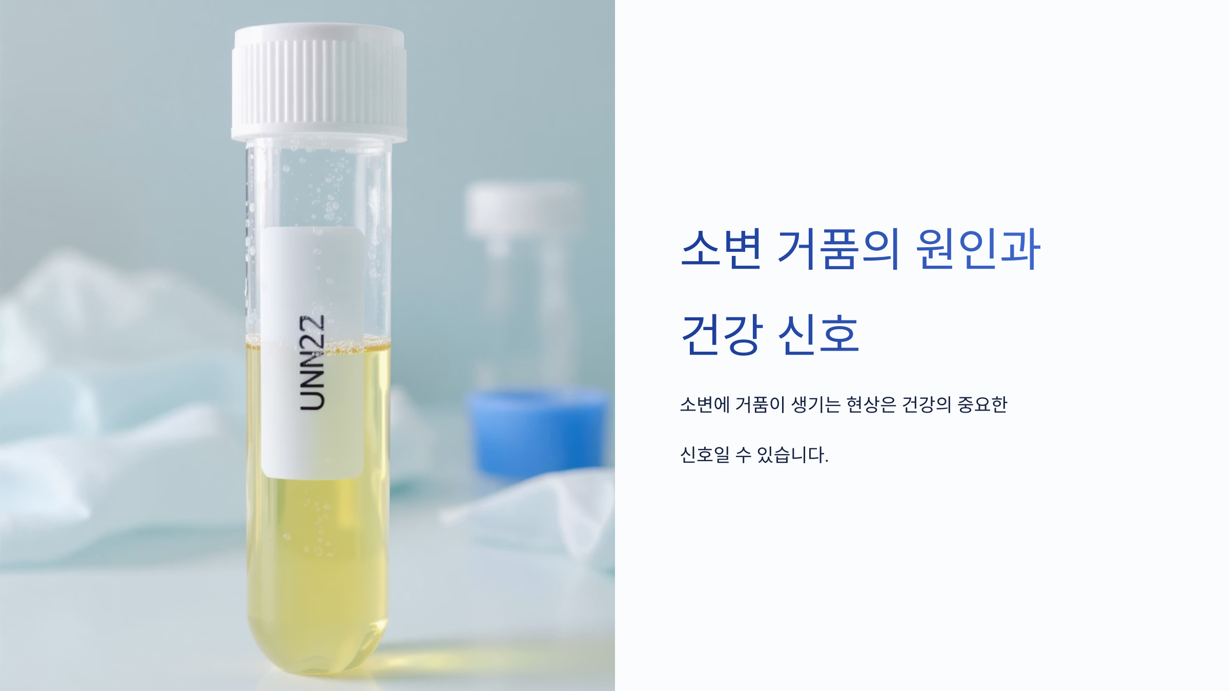 소변 거품으로 알아보는 건강 신호