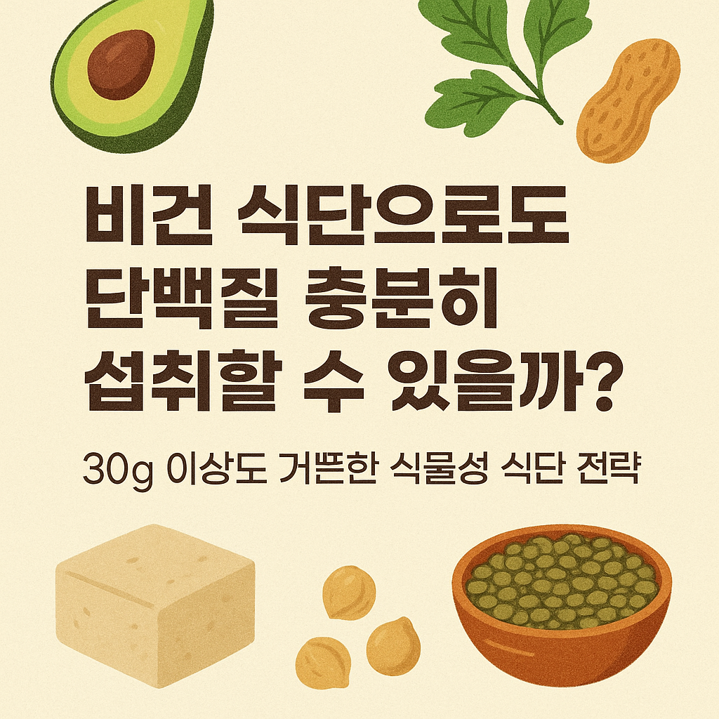 비건식단으로 단백질 섭취