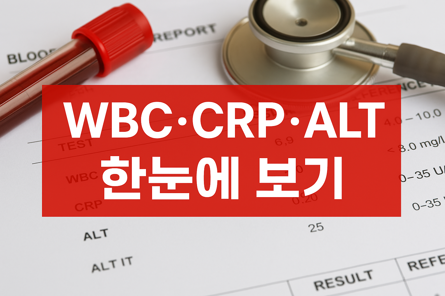 혈액검사 수치 보는법