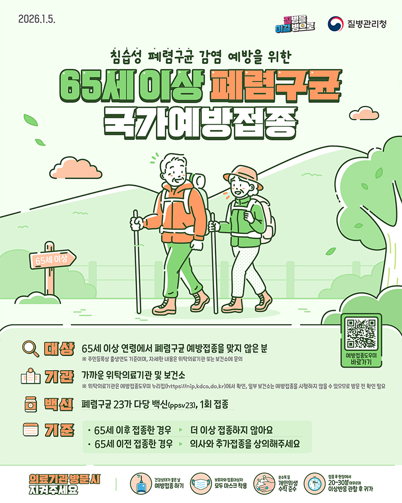 폐렴구균 예방접종 설명 이미지