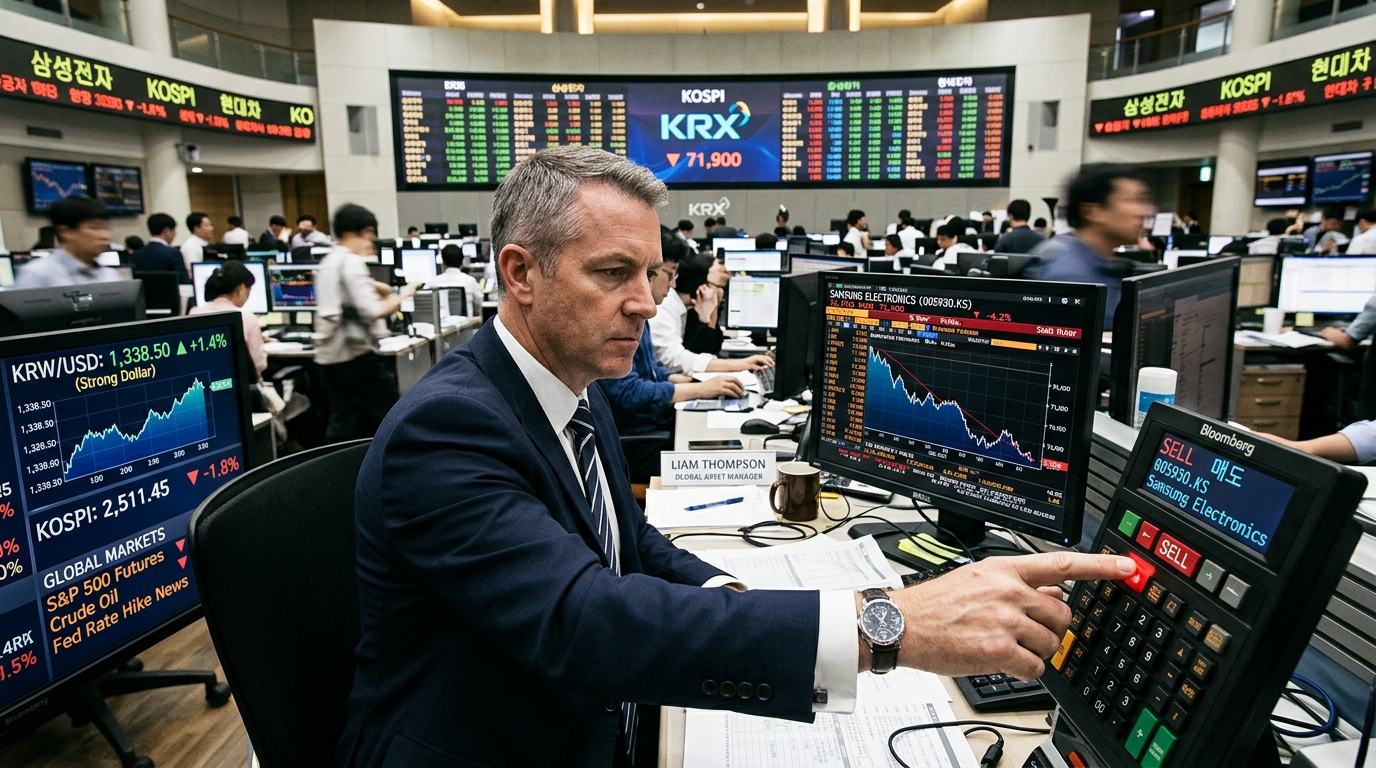 불확실성 회피를 위해 삼성전자를 매도하는 외국인 투자자