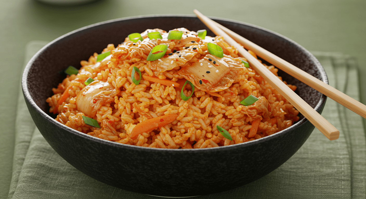 김치볶음밥 완성된 김치볶음밥