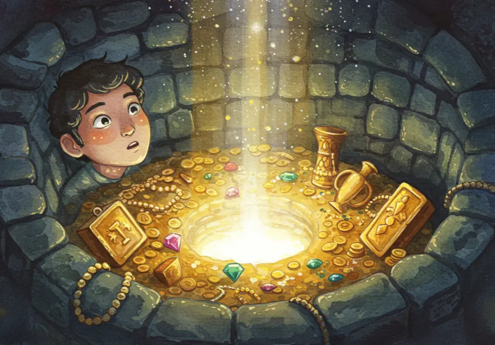 우물에 금이 반짝이는 꿈