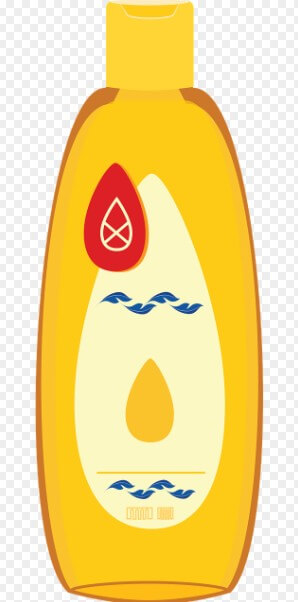 노란색 통의 샴푸