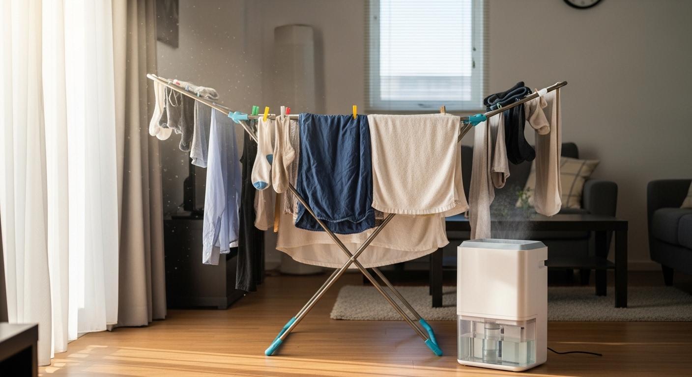 빨래 건조 원룸 제습기 문제 해결