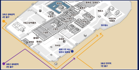 경복궁 오시는 길 출입구