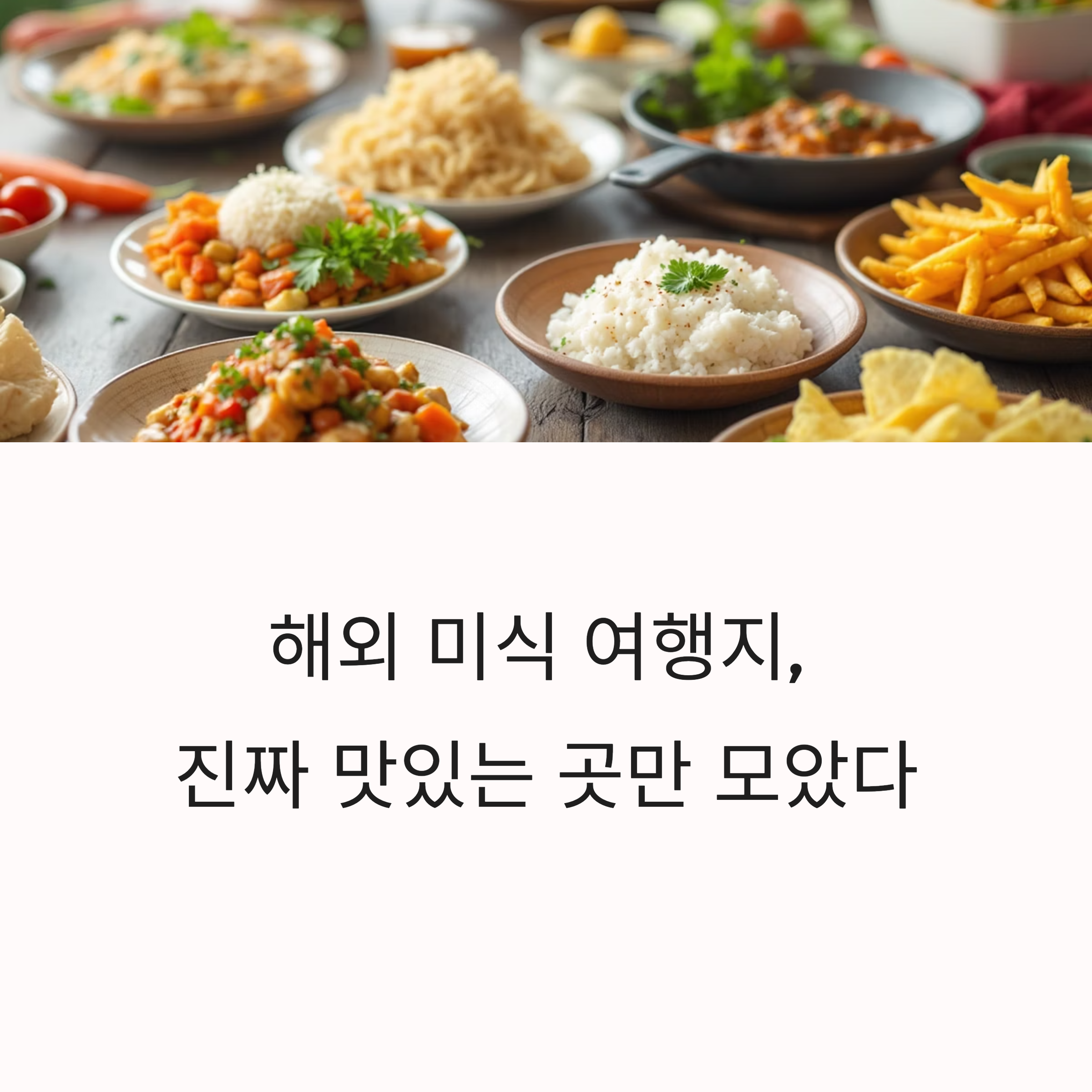 해외 미식 여행지, 진짜 맛있는 곳만 모았다