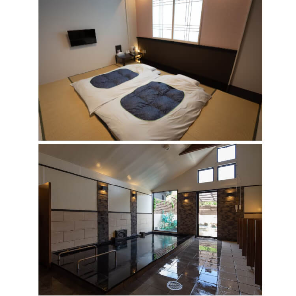 대마도 소아루리조트 객실, 온천 사진