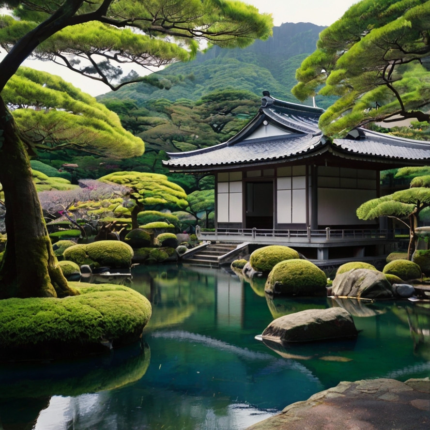 가고시마 주요 관광지 신간엔 정원 이미지