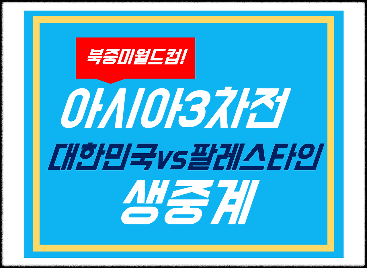 대한민국 팔레스타인 축구경기