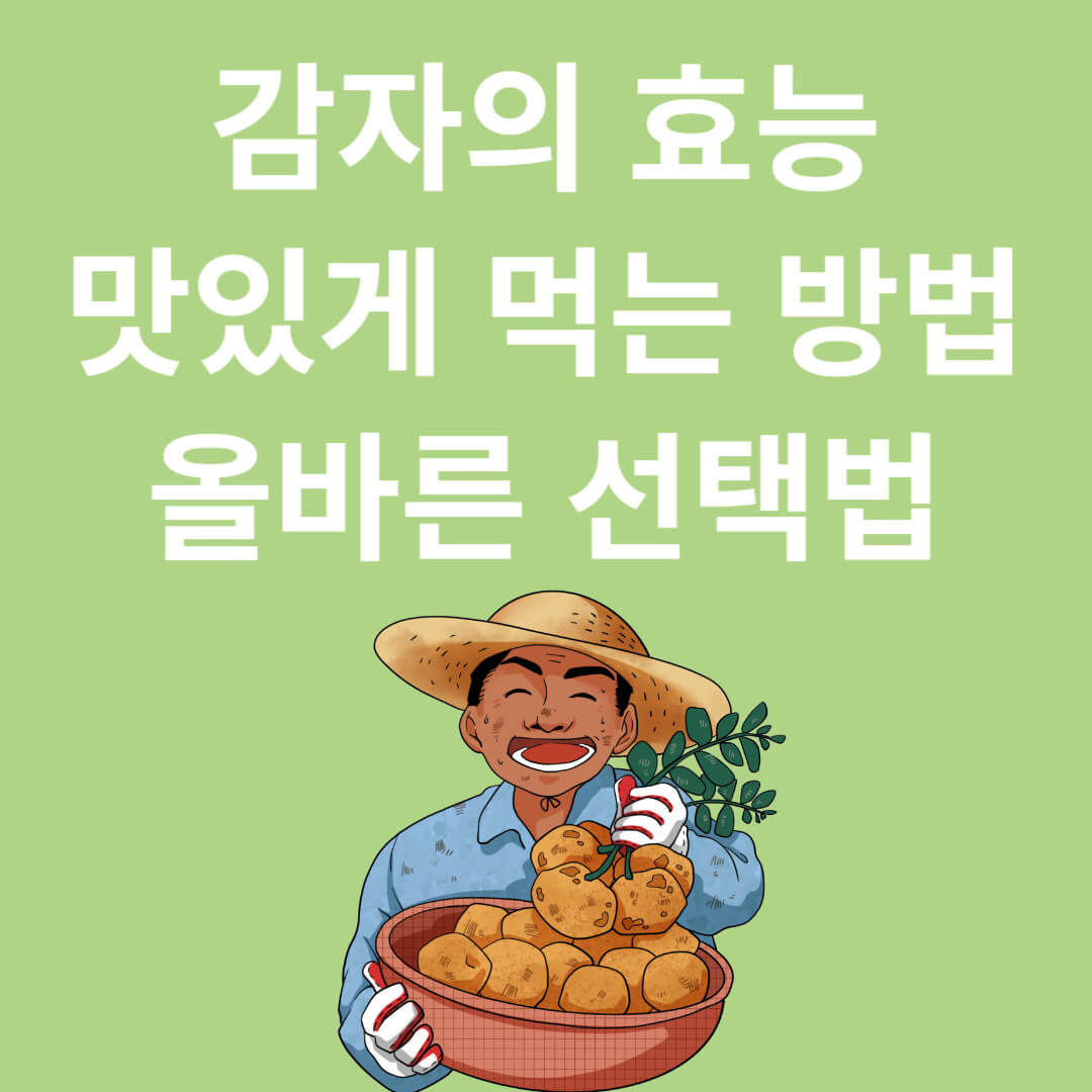 감자의 효능과 맛있게 먹는 방법, 고르는 법