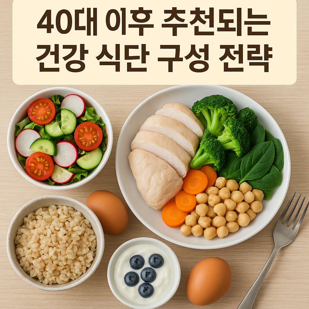 40대 이후 추천되는 건강 식단 구성 전략: 중년 건강관리의 핵심