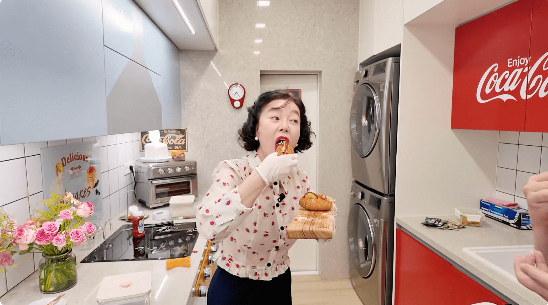 최화정 핫도그 사라다빵
