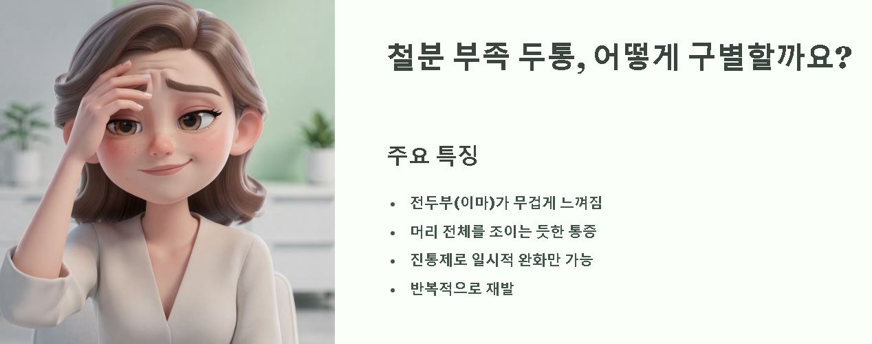 철분 부족 두통 체크하기