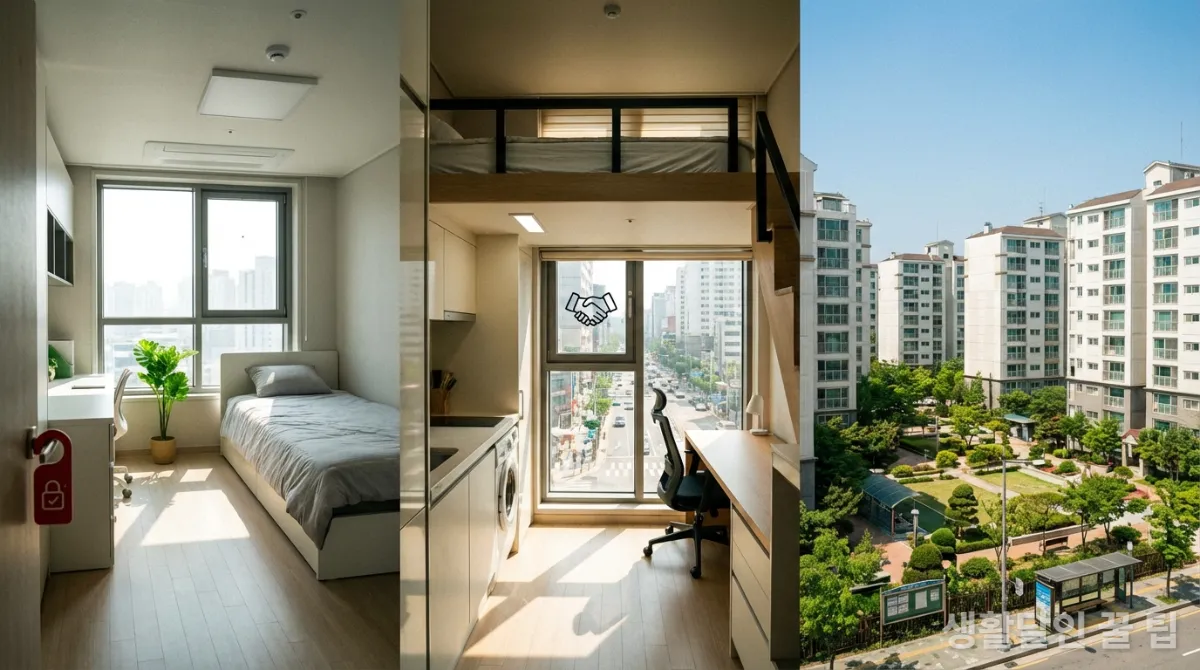 다양한 주거 형태의 한국 1인 가구 주택