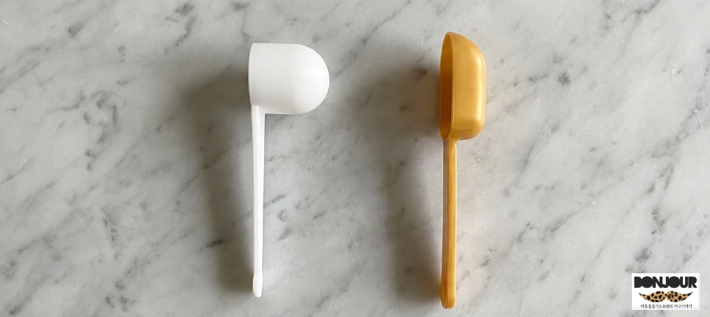일동후디스 40ml 스푼과 아이엠마더 스푼 크기 및 용량 차이 비교