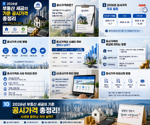 부동산 세금의 기준 공시가격 총정리