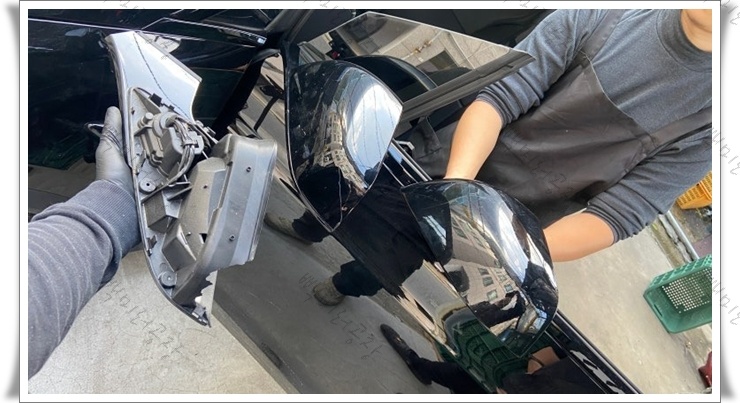 테슬라 모델X 중고 프레임과 상단커버만 부분 교체