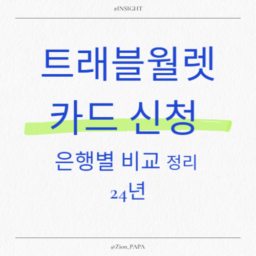 트래블월렛카드-신청-은행별-비교