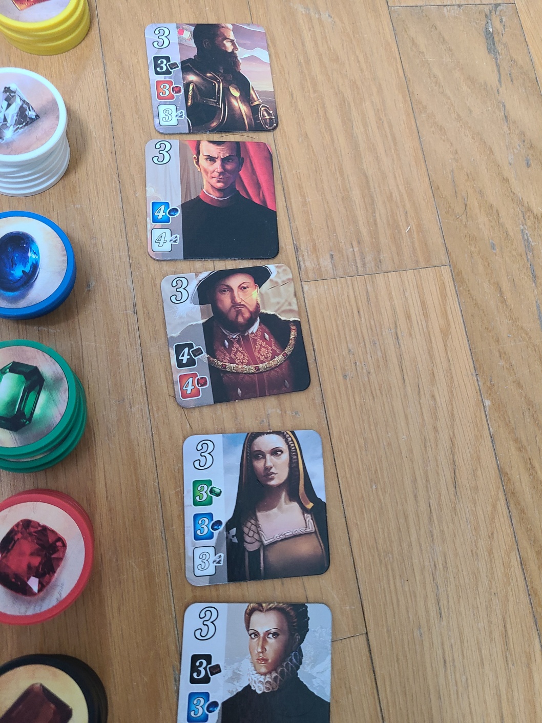 스플렌더 보드게임의 귀족 타일 이미지