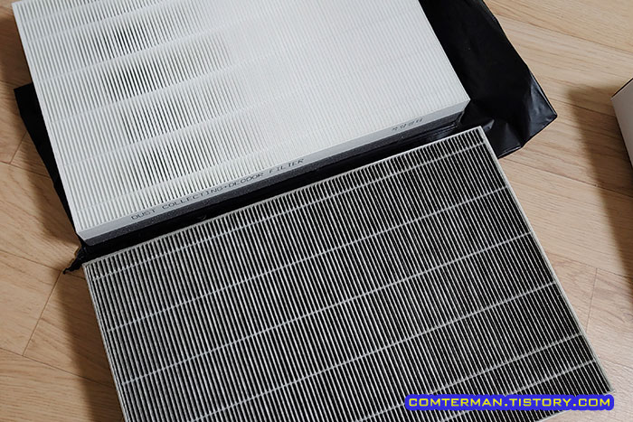 삼성 블루스카이 5000 필터 오염도