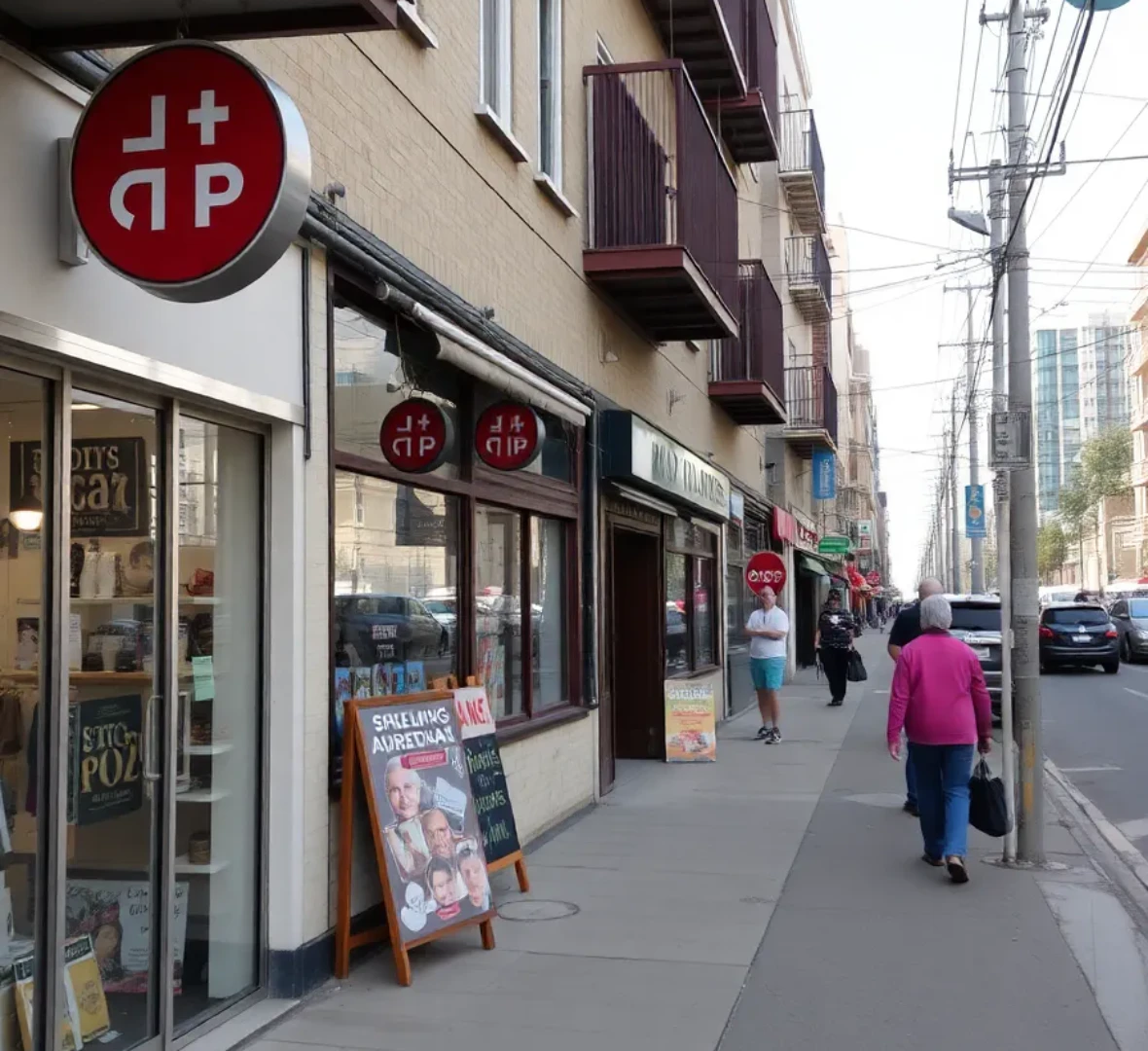 민생회복 지원금을 사용할 수 있는 소상공인 상가를 보여주고 있다