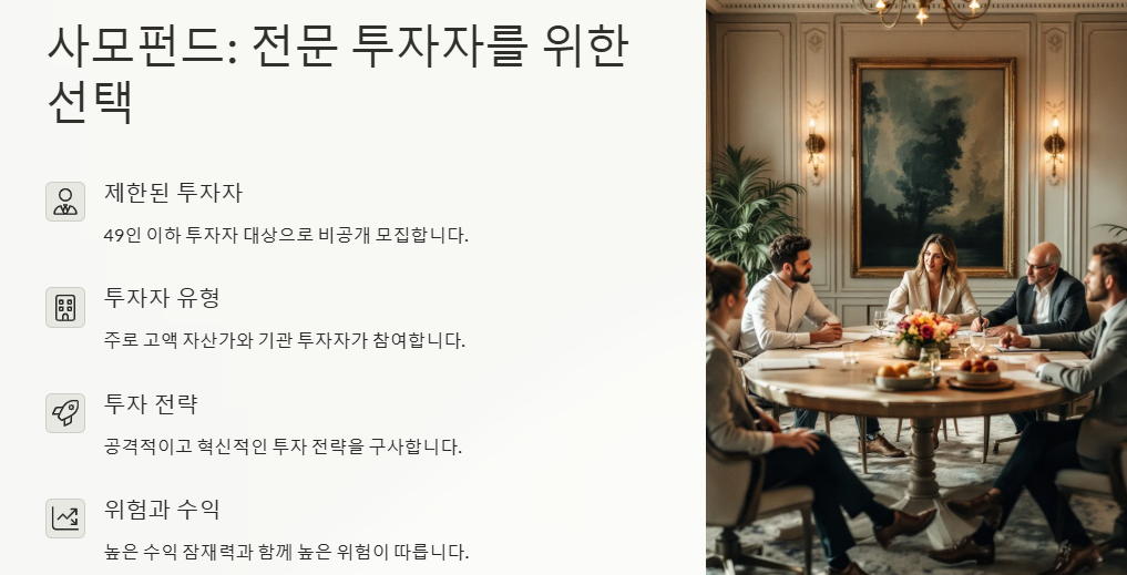 공모펀드 사모펀드 특징, 장단점, 비교, 차이점, 투자리스크, 분류