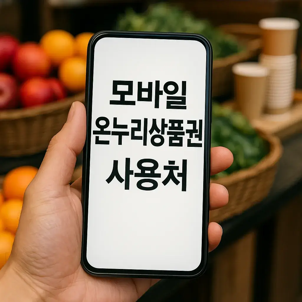 모바일 온누리상품권 사용처