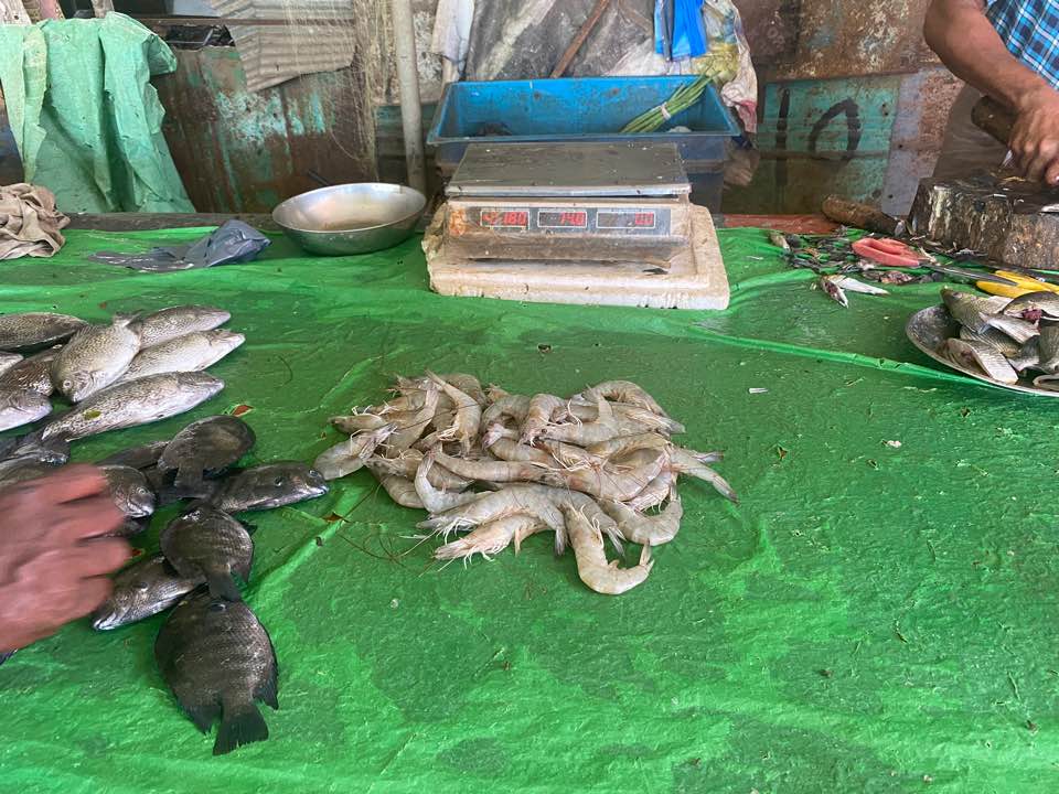 스리랑카 시골마을에서 장보기