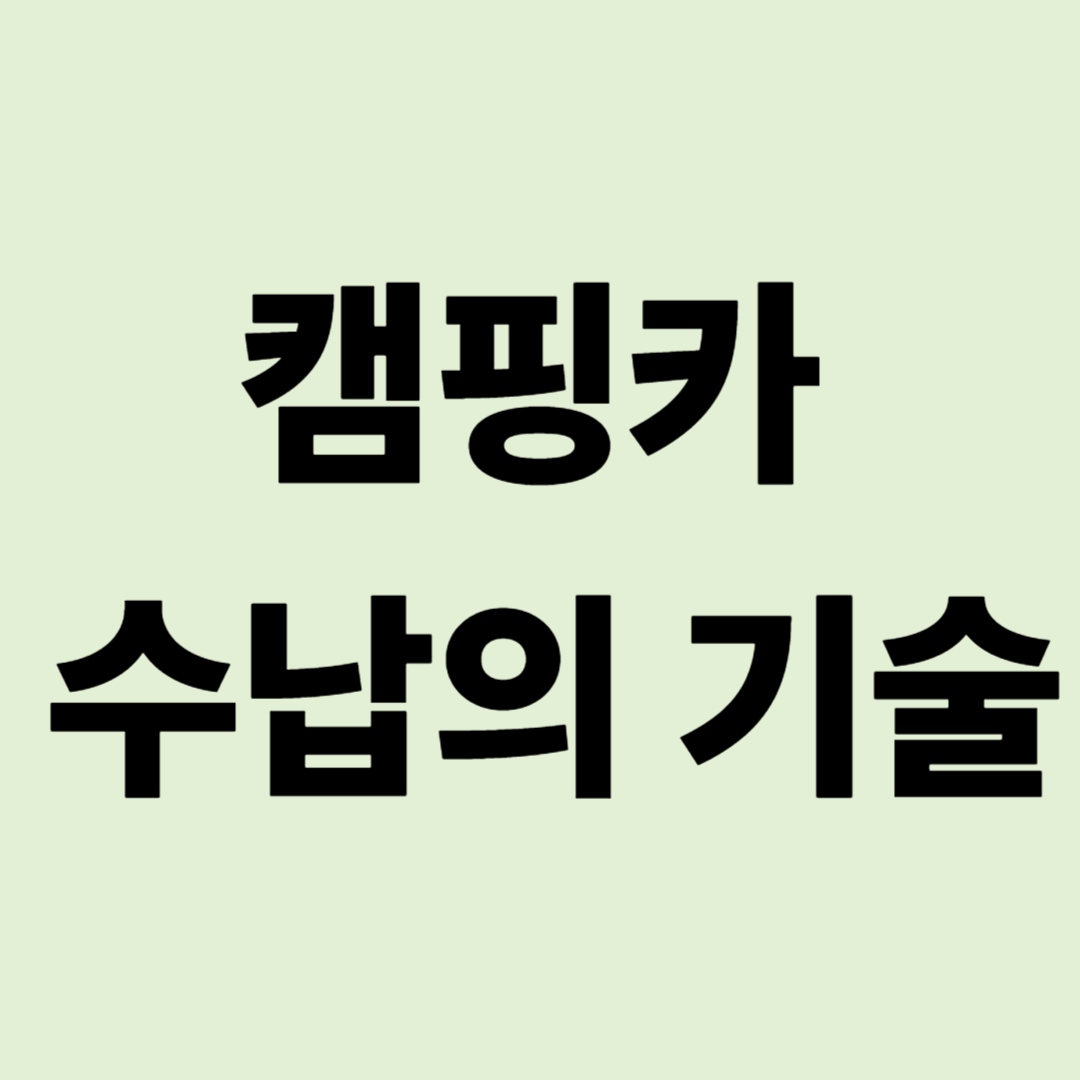 캠핑카 수납의 기술: 주행 중 물건 쏟아짐 방지 및 공간 활용 팁