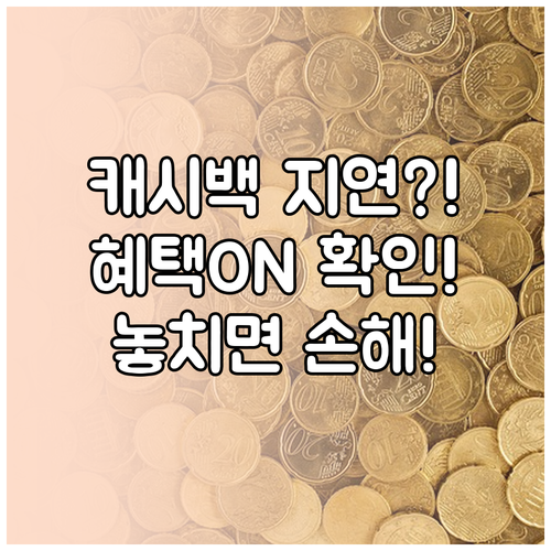 신한 마이샵 캐시백 지급 지연 시 혜..