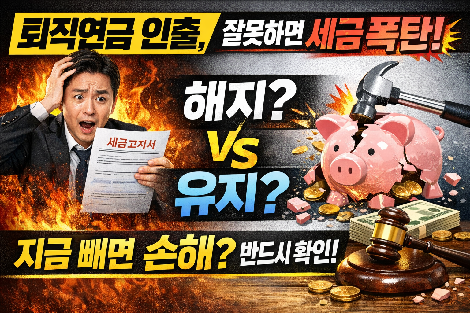 퇴직연금 인출, 세금 폭탄 대비