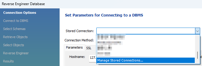프로필을 새로 지정하기 위한 예시 화면
