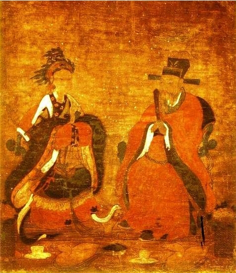 공민왕과 노국대장공주의 초상화. 출처: Wikimedia Commons(공개 도메인)
