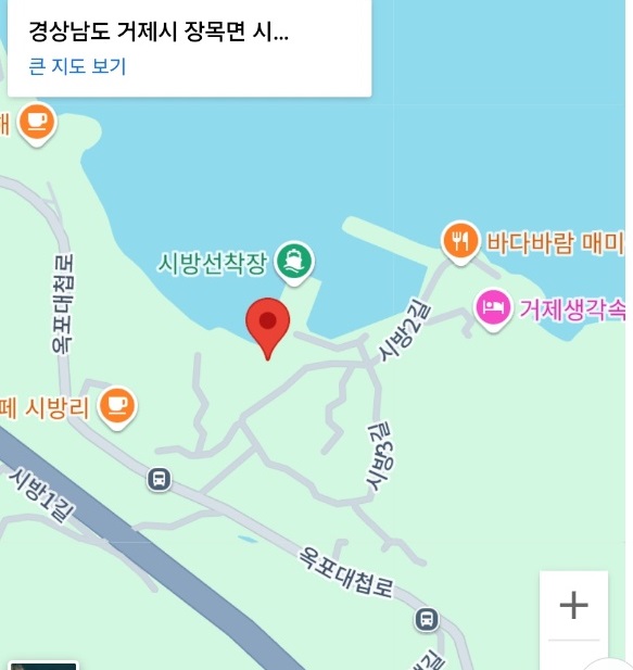 거제-이수도-밥주는민박집-이명선민박집-1박3식-위치