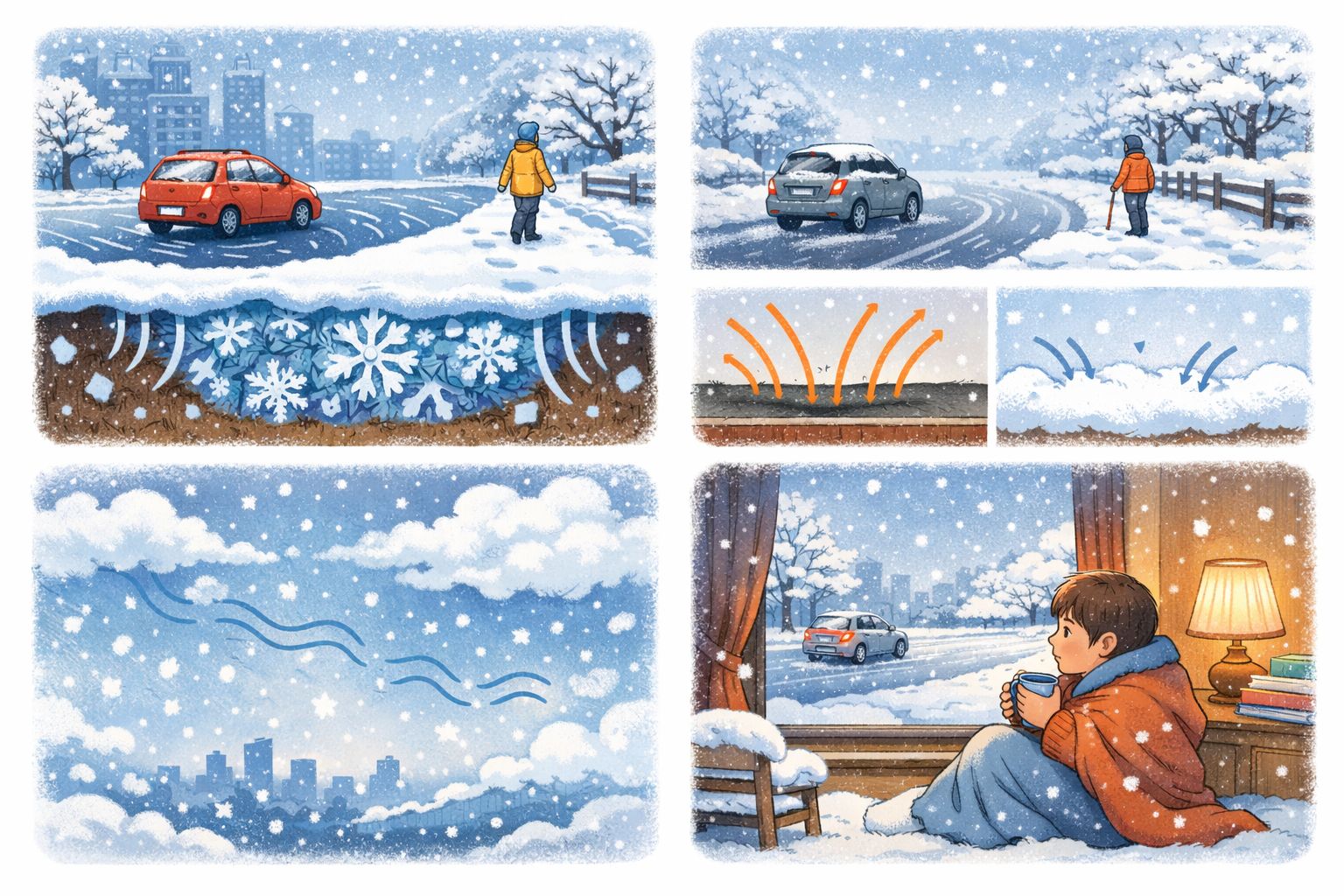 눈 오는 날, 세상이 조용해지는 과학적 이유- 눈과 소리의 이야기