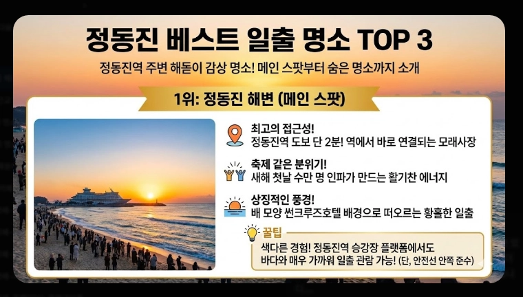 정동진 해돋이 2026 병오년 시간부터 예약까지 완벽 가이드