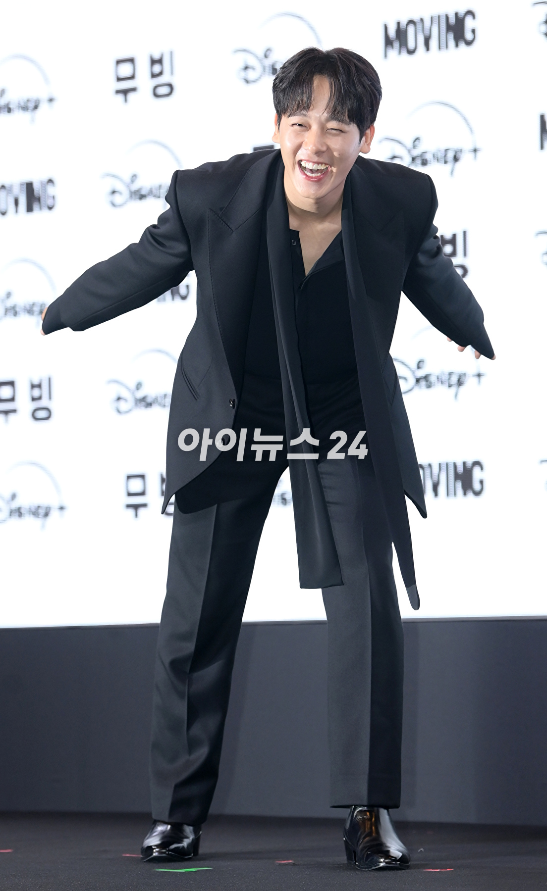 배우 이정하가 3일 오후 서울 강남구 그랜드 인터컨티넨탈 서울 파르나스에서 진행된 디즈니+ 새 오리지널 시리즈 '무빙' 제작발표회에 참석하고 있다. [사진=정소희 기자]