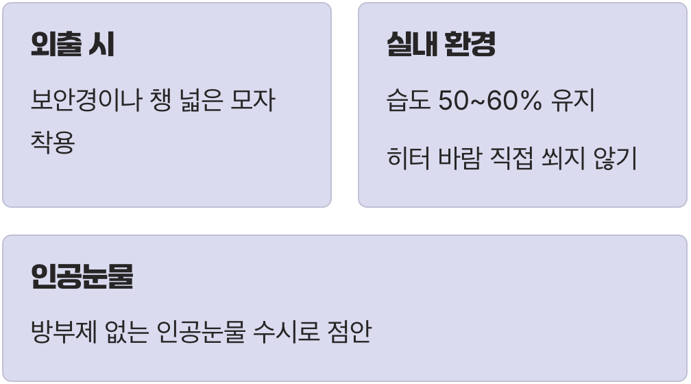 건조함을 이기는 생활 속 해결책