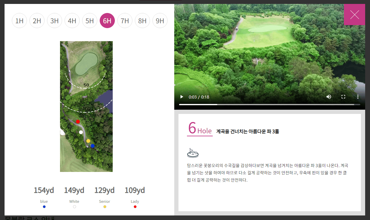 뉴스프링빌 컨트리클럽 몽블랑코스 6